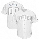 San Diego Padres Majestic 2019 Players Weekend Cool Base Roster Customized White Jersey,baseball caps,new era cap wholesale,wholesale hats